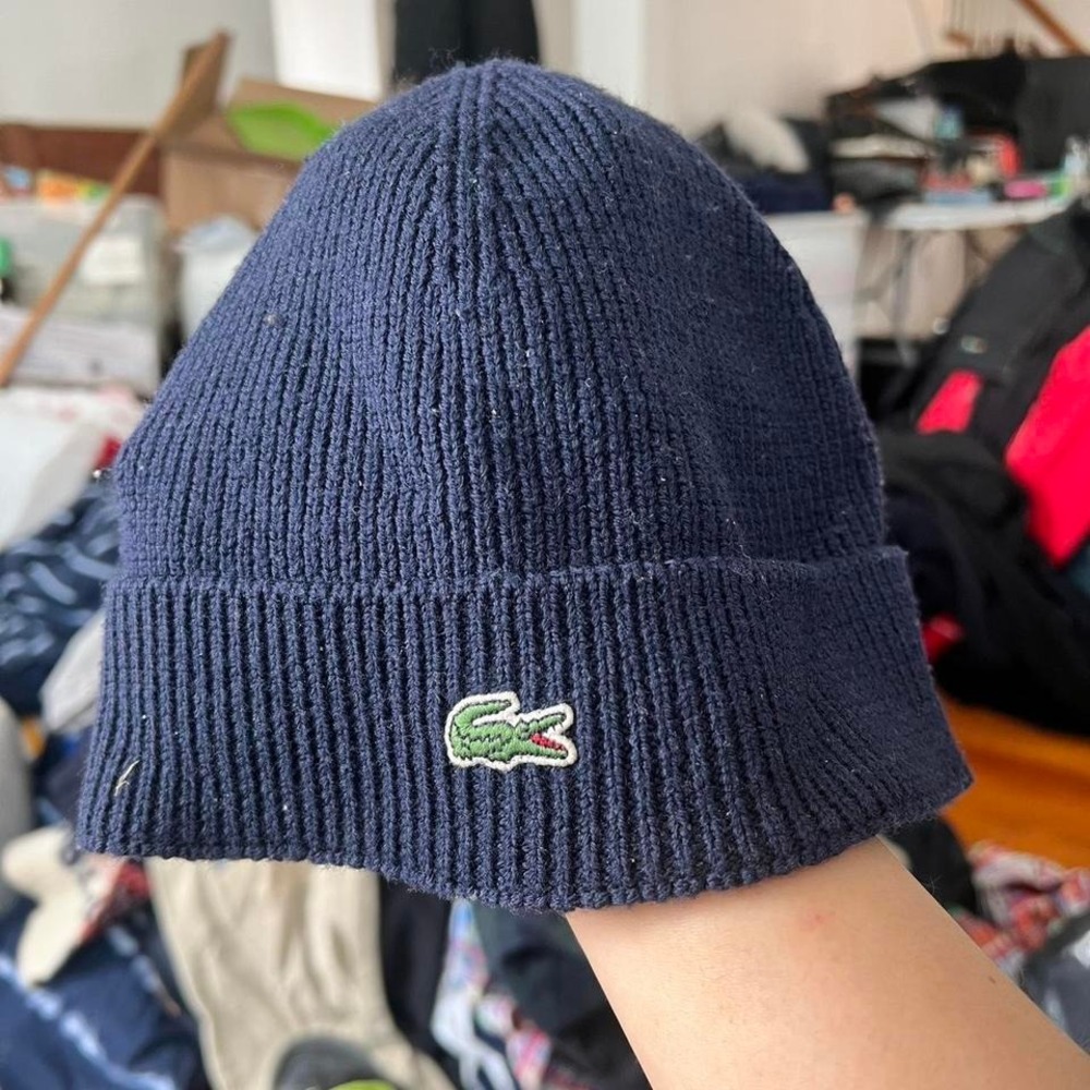 Y2K 2000s Lacoste Beanie